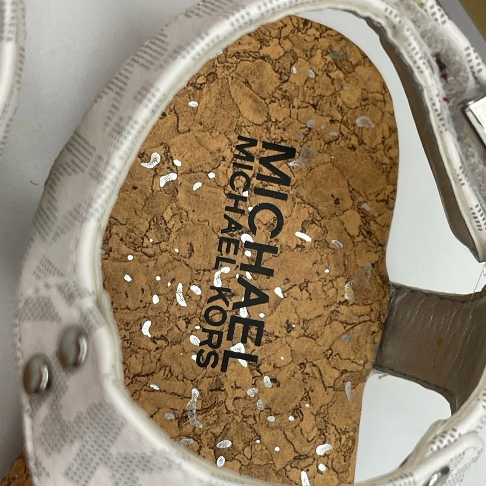 Michael Kors Girl’s Monogram Thong Charm Sandals